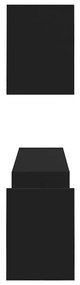 Estantes de parede 2 pcs 100x15x20 cm derivados madeira preto