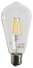 Set van 5 E27 LED lampen filament ST64 helder 4W 470 lm 2700K