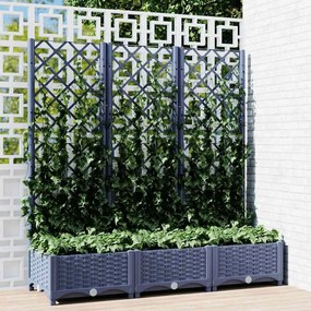 318252 vidaXL Jardim Cinza Azul 120 x 40 x 121,5 cm