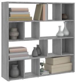 Estante/divisória 105x24x102 cm cinzento sonoma