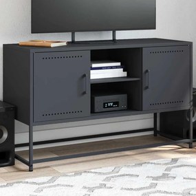 Móvel de TV 100,5x39x60,5 cm aço antracite