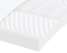 Colchão de espuma 80x210 cm 7 zonas dureza 20 ILD branco