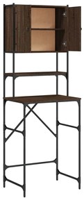 Armário sanita/máquina de lavar 68x48,5x194 cm carvalho castanho