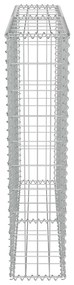 Muro gabião com tampas aço galvanizado 100x20x100 cm