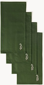 Guardanapos de Natal bordados Torry, conjunto de 4
