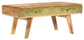 vidaXL Mesa de centro madeira de mangueira maciça 90x50x40 cm