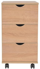 Unidade de gavetas 33x45x60 cm cor carvalho