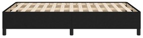 Estrutura de cama sem colchão 120x200 cm tecido preto
