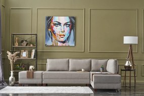 Sofá-Cama de Canto Fly – Creme – 210 x 70 x 280 cm