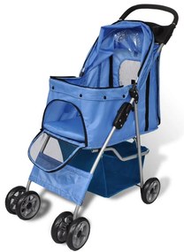 vidaXL Carrinho para cães 15 kg azul