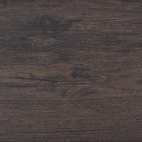 Tábuas de soalho PVC autoadesivo 5,21 m² 2 mm castanho-escuro