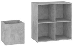 Sapateira de corredor 105x35,5x70 derivados de madeira cinzento