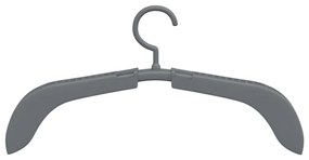 Cabides extensíveis 5 pcs cinzento