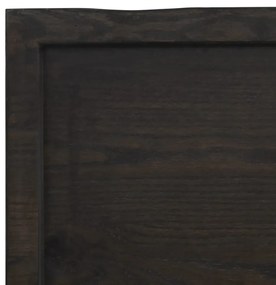 Prateleira de parede 180x30x4 cm carvalho tratado cinza-escuro