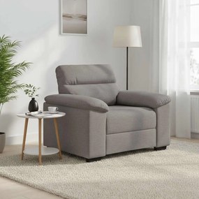 vidaXL Poltrona tecido 100x81x84 cm cinzento-acastanhado