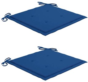 3 pcs conj. jantar dobrável exterior c/ almofadão teca maciça