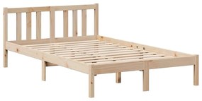 Cama com estante sem colchão 135x190 cm pinho maciço