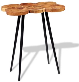vidaXL Mesa de bar em troncos, madeira de acácia maciça 90x60x110 cm