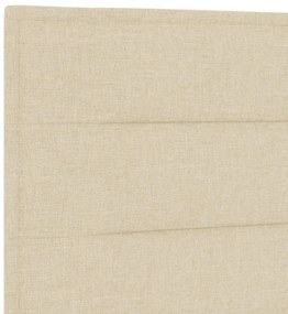 Cabeceira vidaXL Design Linhas Creme 160 cm Tecido