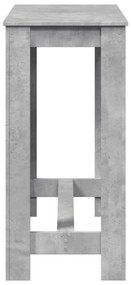 Mesa de bar 102x50x103,5 cm derivados madeira cinzento cimento