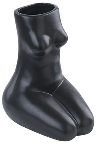 Porcelana Jarro de flores 22 Preto PYRGOS Beliani