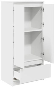 Armário com gaveta 55,5x34x119,5 cm derivados madeira branco