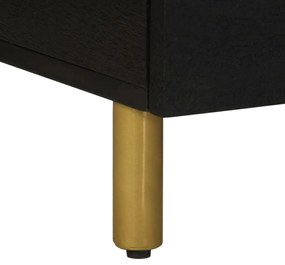 Mesa de centro 80x54x40 cm derivados de madeira preto