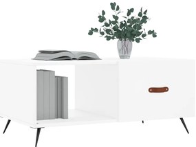 Mesa de centro 90x50x40 cm madeira processada branco