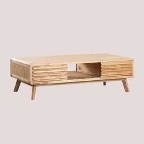 Rectangular Coffee Table 120x60 Cm In Deleyna Wood Madeira Natural - Sklum
