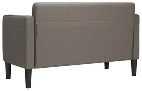 Sofá-luvas 109 cm tecido corduroy cinzento-claro