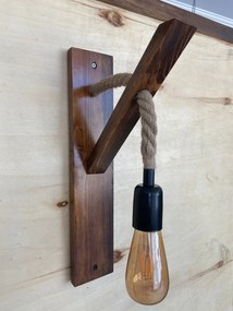 Candeeiro de Parede Ahsap – Nogueira – 23 x 9 x 45 cm