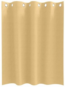 Cortinas com cortinas 2 pcs Bege 140 x 140 cm Poliéster