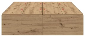 Cama de Armazenamento Carvalho Artisan 120 x 200 cm