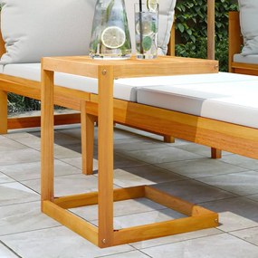 vidaXL Mesa em C 42x40x50 cm madeira de acácia maciça