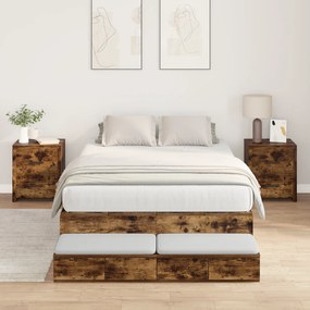 Estrado de Cama Carvalho Defumado 120x200 cm