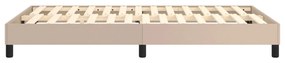 Estrutura de cama 120x200 cm couro artificial cappuccino