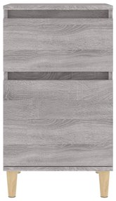 Mesa de cabeceira 40x35x70 cm cinzento sonoma