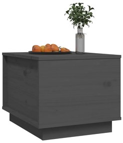 Mesa de centro 40x50x35 cm madeira de pinho maciça cinzento