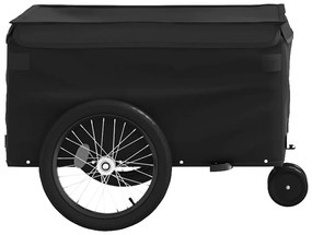 Reboque para bicicleta 30 kg ferro preto