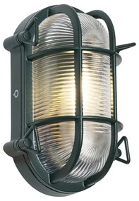 Candeeiro de Parede e Teto Exterior Verde Escuro Oval IP44 - Noutica Industrial