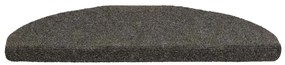 Tapetes de escada autoadesivos 20 pcs 65x21x4 cm antracite