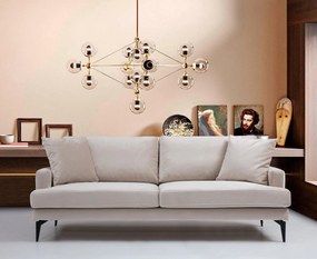 Sofá de 2 Lugares Papira – Bege – 175x90x88 cm