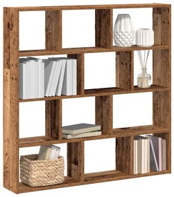 vidaXL Estante parede cúbica 12 compartimentos derivados madeira