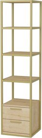 Estante Robbins – Carvalho Dourado – 39x39x160 cm