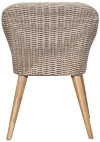 7 pcs conjunto de jantar para jardim castanho