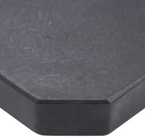 Base para guarda-sol quadrada em granito 25 kg preto