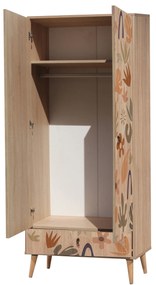 Roupeiro City – Multicolor – 80 cm x 190 cm x 45 cm