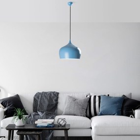 Candeeiro de Teto Patine – Azul Claro – Ø28 h:29 cm