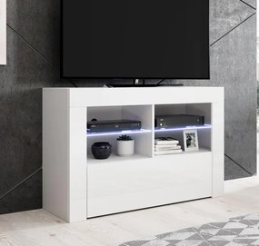 Mueble TV modelo Lucrecia (100x65cm) color blanco con LED