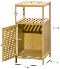 Armário de Apoio Cabah em Bambu - Design Natura